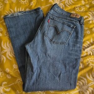 Levi's 528 Curvy Fit Denim Jeans with Red Tab